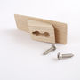 Modern Wooden Wall Hook In Ash Or Black Finish, thumbnail 6 of 6