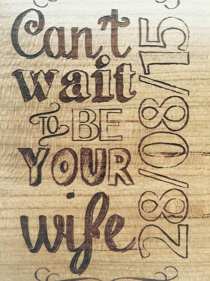 Personalised 'Can't Wait To Be Your Wife' Postcard By Polly & Me