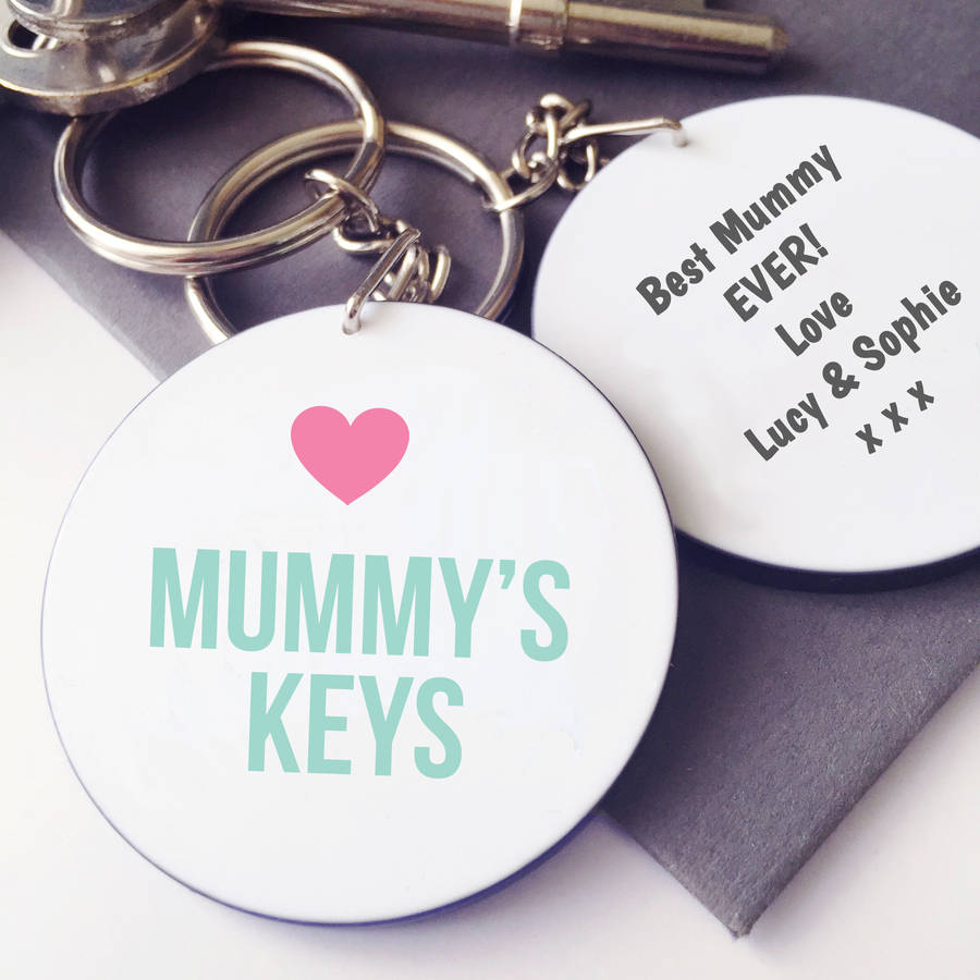 Personalised Mummy's Keys Keyring By Sarah Hurley
