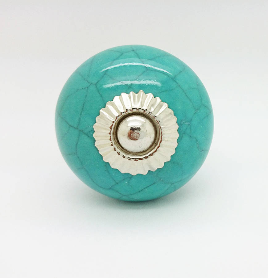 dark green crackle cupboard door knob drawer handle by ceramic door
