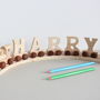 Personalised Wooden Name Train And Gift Bag, thumbnail 5 of 12