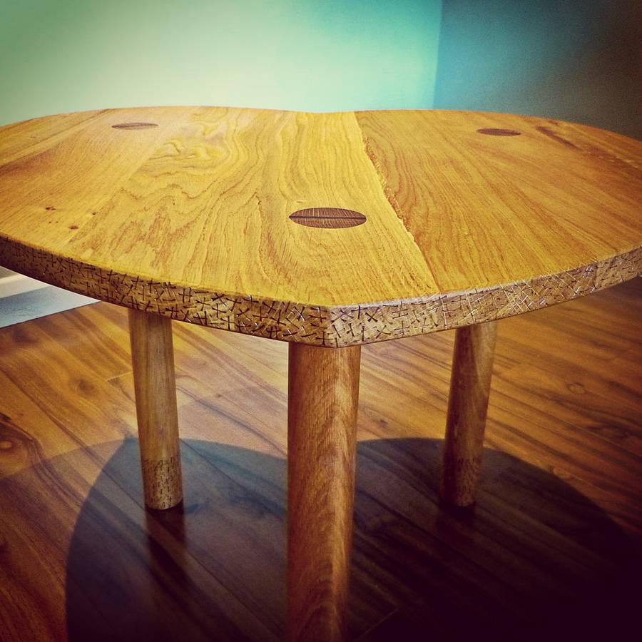 big love coffee table handmade in solid oak by red thumb print
