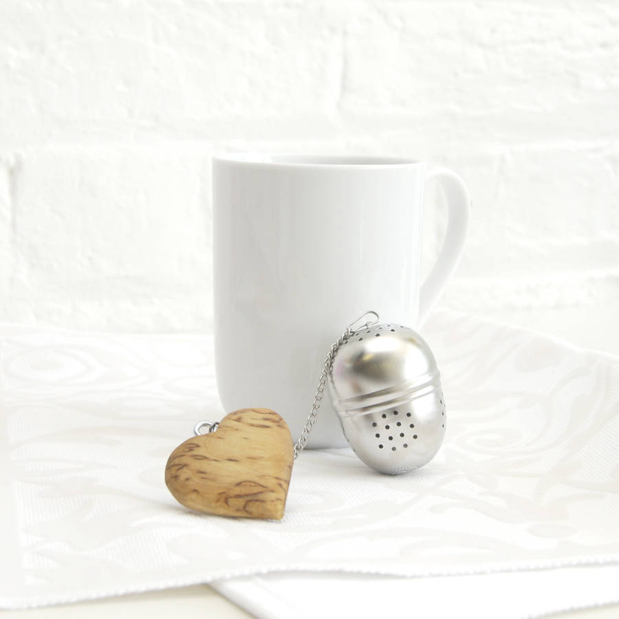 personalised tea infuser by cairn wood design