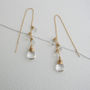 Crystal And Moonstone Ear Threads, thumbnail 2 of 4