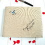 Personalised Linen Wedding Guest Book, thumbnail 9 of 10