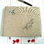 Personalised Linen Wedding Guest Book, thumbnail 1 of 10
