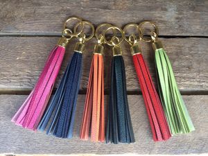 Cool Key Rings Bag Charms Notonthehighstreet Handmade Leather Tassel Key Ring Keyrings