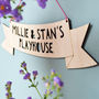 Personalised Wooden Hanging Sign, thumbnail 2 of 3