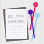 Cocktail Stirrer Party Invitations, thumbnail 1 of 7