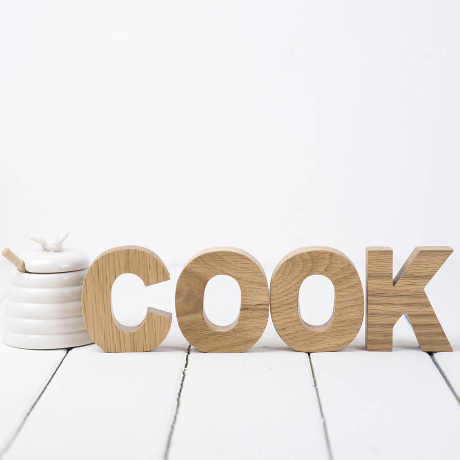 Wooden Letter Small Oaks By Letters Etc Notonthehighstreet Com Wooden Letter Small Oaks