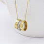 Personalised Gold Hoop And Diamond Spacers, thumbnail 5 of 11