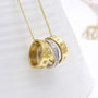 Personalised Gold Hoop And Diamond Spacers, thumbnail 2 of 11