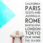 'Personalised Destination' Wall Sticker, thumbnail 1 of 7