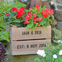 Personalised Square Planter Crate, thumbnail 1 of 7
