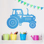 Personalised Tractor Vinyl Wall Sticker, thumbnail 1 of 3