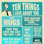 Ten Things I Love About You, Personalised Print For Him, thumbnail 4 of 10