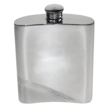 Diagonal Stripe Hip Flask With Personalisation, 3 of 8