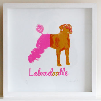 Labradoodle Dog Print, 2 of 3