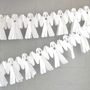 White Halloween Ghost Garland Decoration, thumbnail 2 of 7