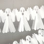 White Halloween Ghost Garland Decoration, thumbnail 6 of 7