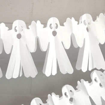 White Halloween Ghost Garland Decoration, 6 of 7