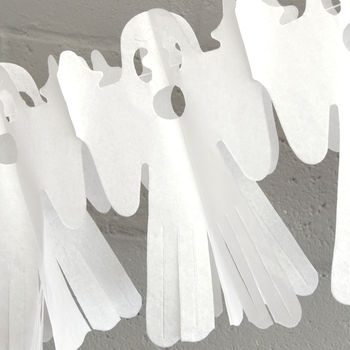 White Halloween Ghost Garland Decoration, 7 of 7