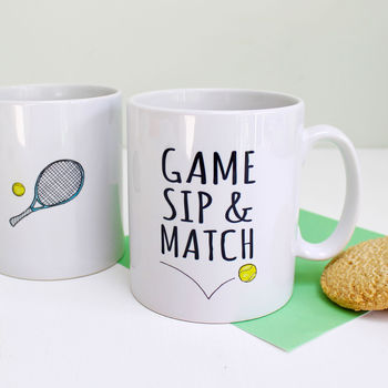 'Game Sip And Match' Tennis Mug, 2 of 6