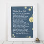 'Wishes For A Child' Christening Print From Godparent, thumbnail 2 of 2