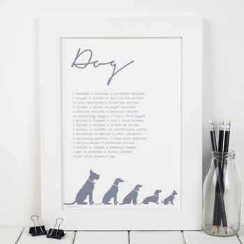 Personalised Dog Print With Dog Poem, 3 of 4