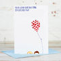 Heart Balloon Anniversary Card, thumbnail 1 of 3