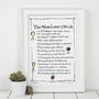 Personalised Wine Print With Wine Poem, thumbnail 3 of 4