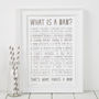 What Is A Dad Poem Print, thumbnail 4 of 9