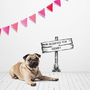 'Personalised Pet Plaque' Wall Sticker, thumbnail 1 of 6