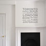 Personalised Wall Sticker 'Favourite Places', thumbnail 1 of 2