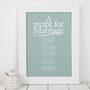 Recipe For Marriage Poem Print, thumbnail 4 of 8