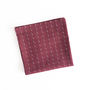 Nori Embroidered Japanese Woven Cotton Pocket Square, thumbnail 2 of 4