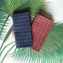 Nori Embroidered Japanese Woven Cotton Pocket Square, thumbnail 1 of 4