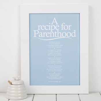 Personalised Parent Print With Parenthood Poem, 5 of 7