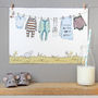 Personalised Welcome To The World Blue New Baby Print, thumbnail 1 of 12