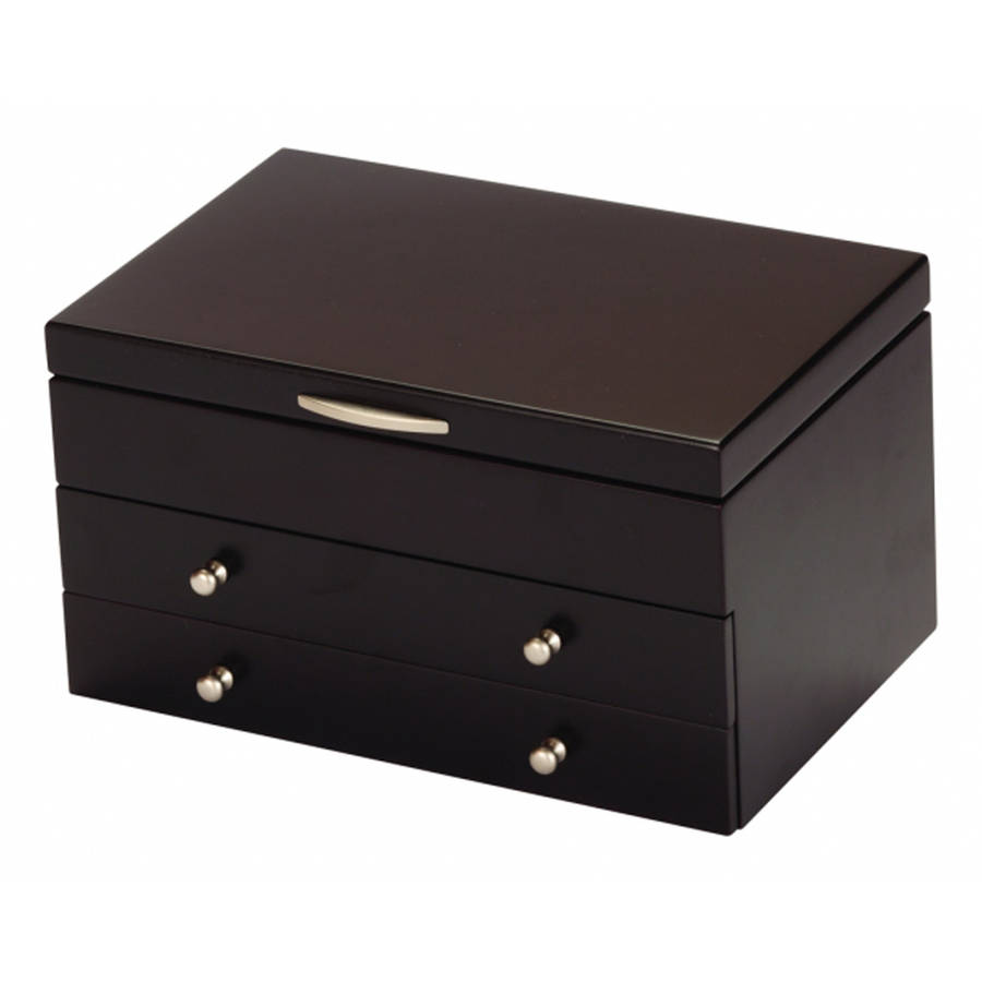 white wooden jewellery box by jodie byrne