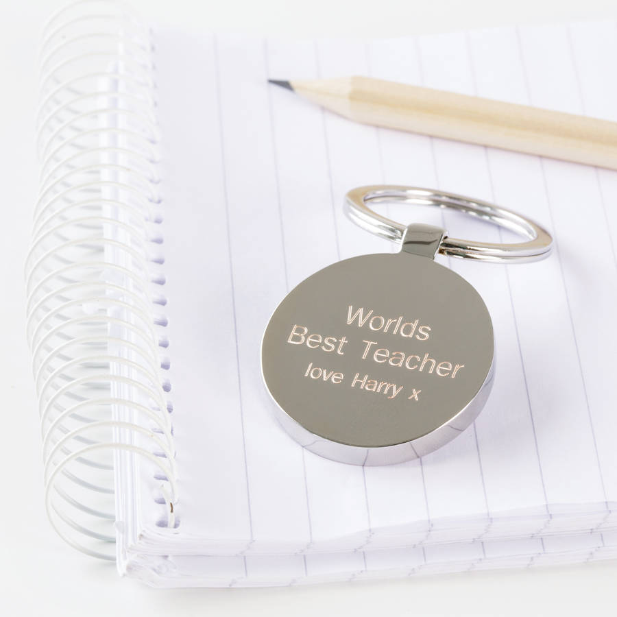 Image of Personalised Worlds Best Teacher Keyring