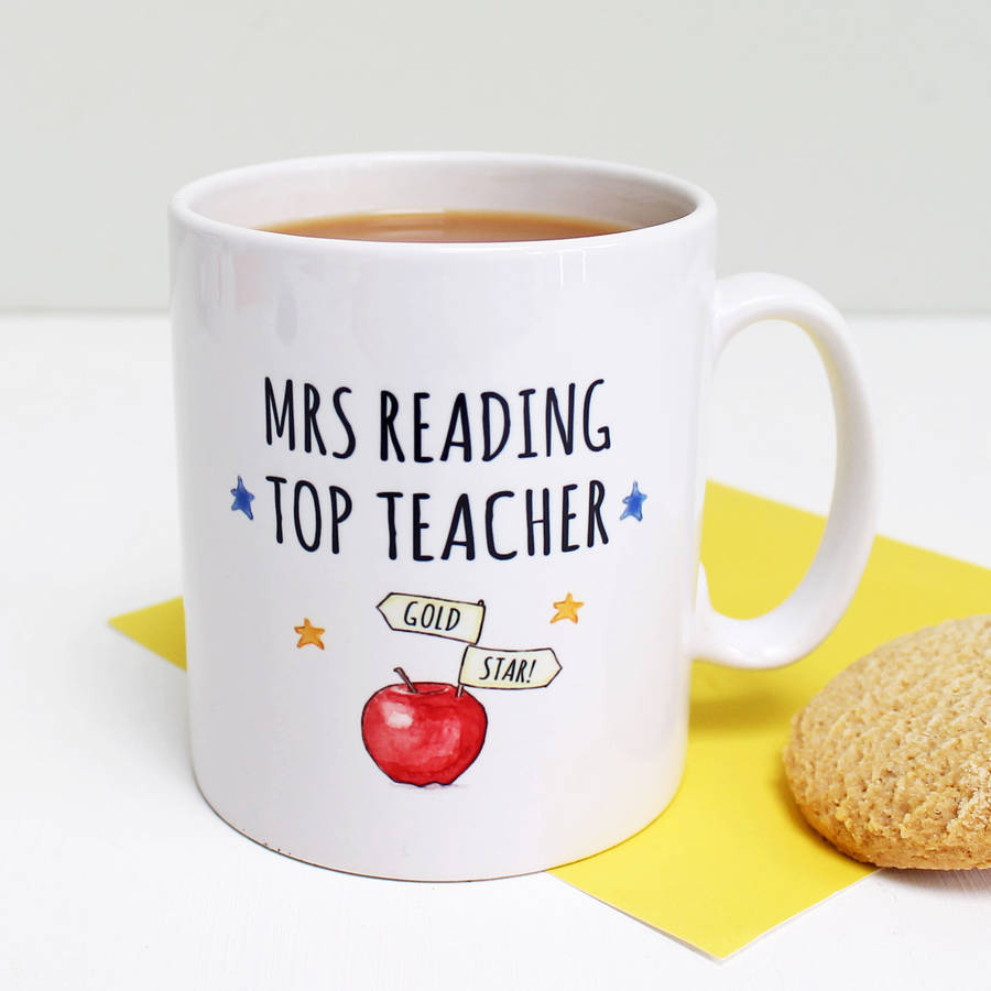 Personalised Top Teacher Gift Mug By Love Give Ink | Notonthehighstreetcom