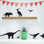 Pack Of Dinosaurs Vinyl Wall Stickers, thumbnail 1 of 5