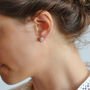 Sterling Silver Knot Stud Earrings, thumbnail 2 of 3