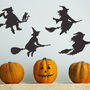Halloween Witches Wall Sticker Set, thumbnail 1 of 7