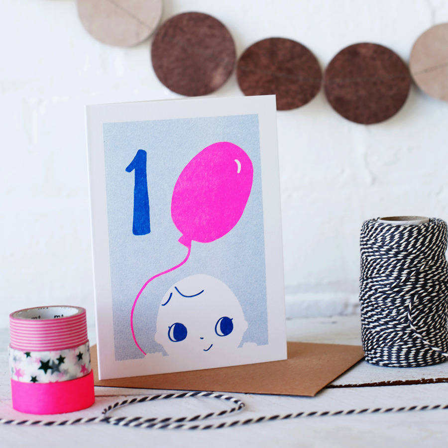 First Birthday Card By Small Dots