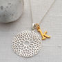 Sterling Silver Chrysanthemum Necklace, thumbnail 4 of 10
