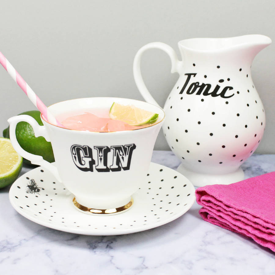 'gin And Tonic' Tea Set By Yvonne Ellen ...