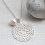 Sterling Silver Chrysanthemum Necklace, thumbnail 5 of 10