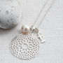Sterling Silver Chrysanthemum Necklace, thumbnail 7 of 10